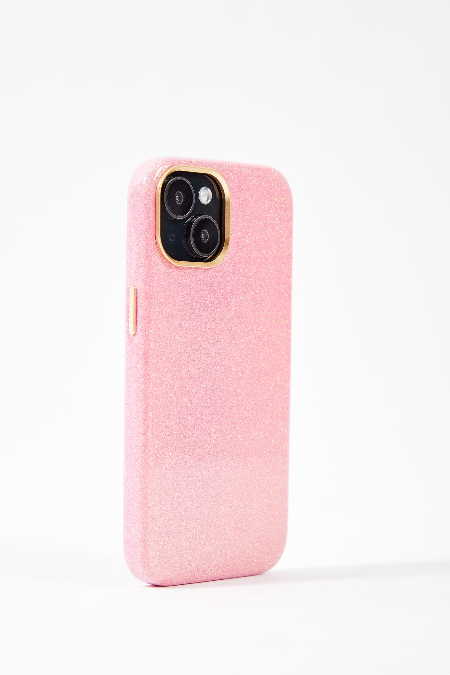【iPhone15 Pro】Sparkling Case(rose pink)