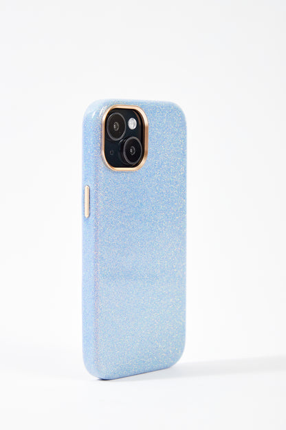 【iPhone15 Pro】Sparkling Case(blue)