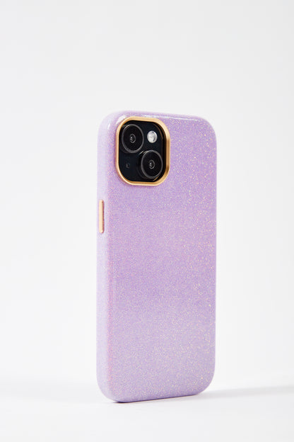 【iPhone15 Pro】Sparkling Case(purple)