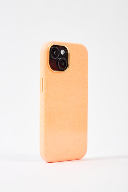 【iPhone15 Pro】Sparkling Case(orange)