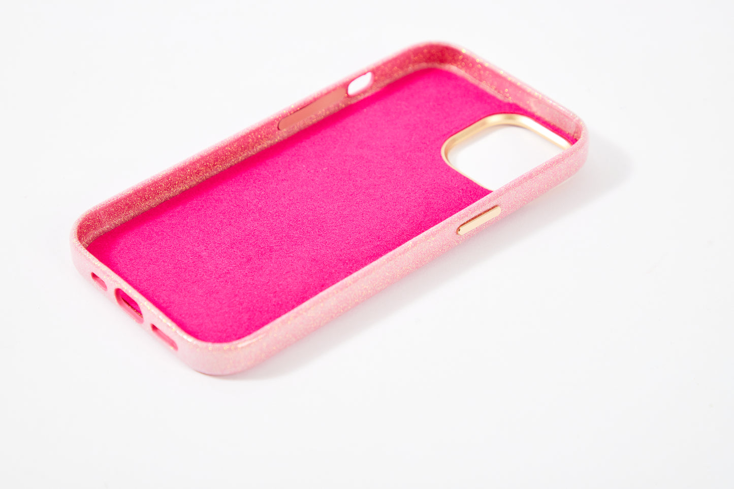 【iPhone15 Pro】Sparkling Case(rose pink)