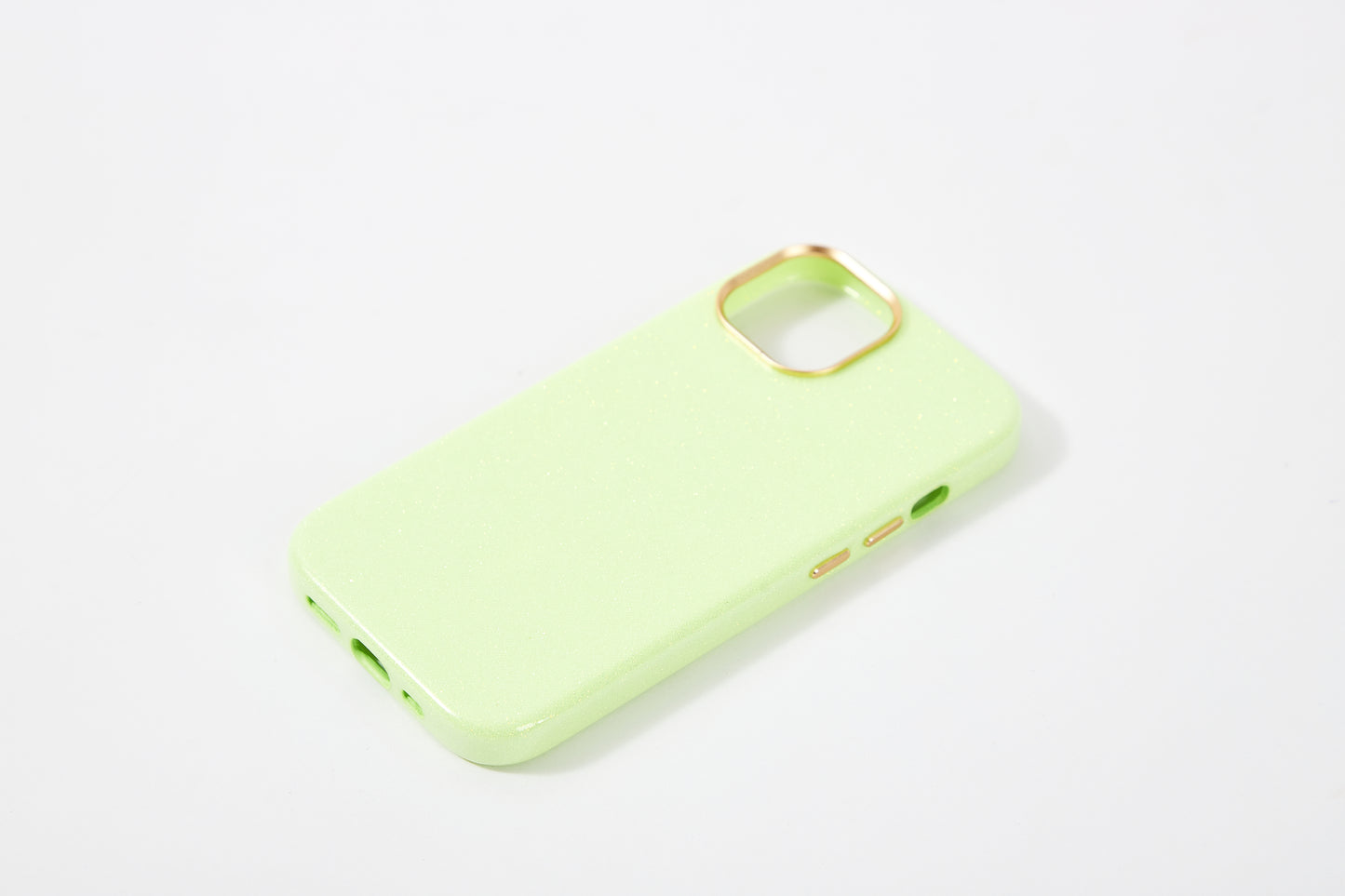 【iPhone15 Pro】Sparkling Case(neon green)
