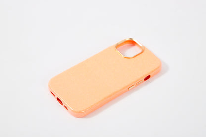 【iPhone15 Pro】Sparkling Case(orange)