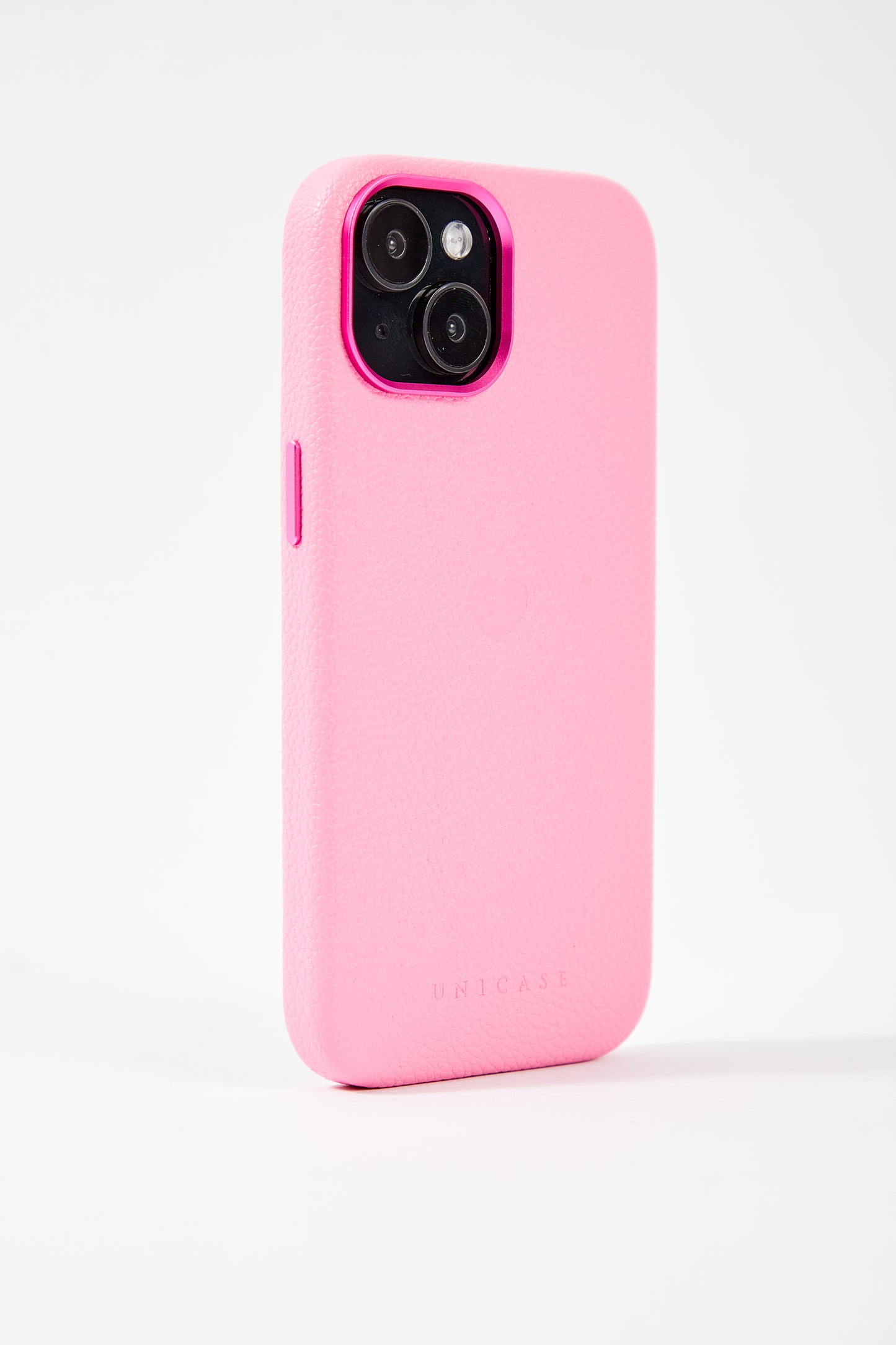 【iPhone15 Pro】Heart Shrink Case (pink)