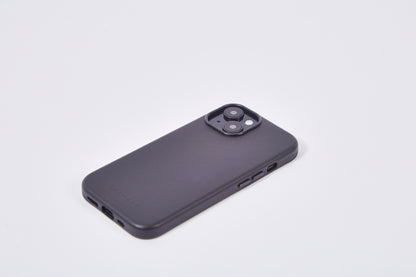 【iPhone15 Pro】Leather Plain Case(black)