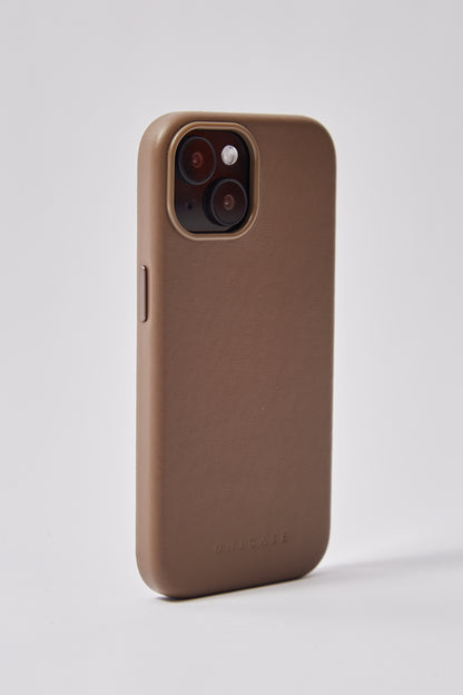 【iPhone15 Pro】Leather Plain Case(brown)