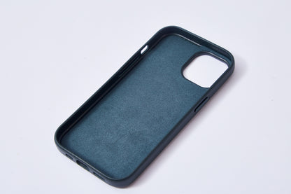 【iPhone15 Pro】Leather Plain Case(green)