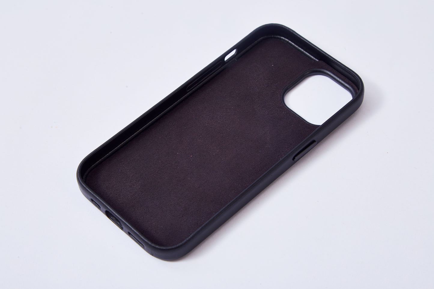 【iPhone15 Pro】Leather Plain Case(black)