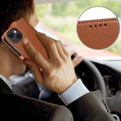 シンプル手帳レザーケース (ブラウン)