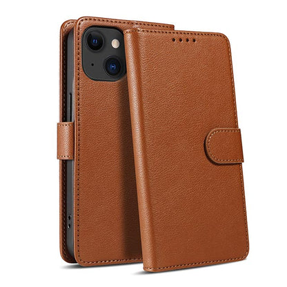 シンプル手帳レザーケース (ブラウン)