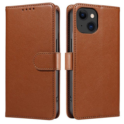 シンプル手帳レザーケース (ブラウン)