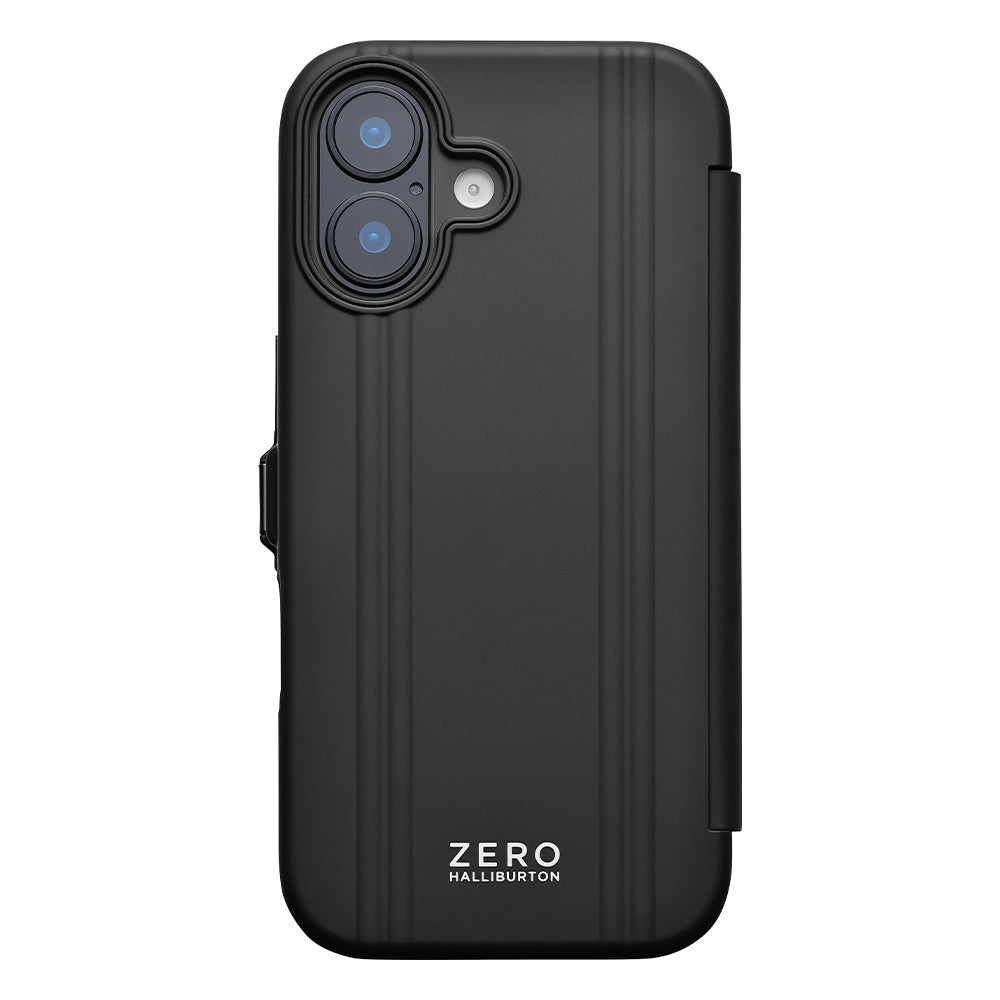 ZERO HALLIBURTON Hybrid Shockproof Flip Case (Black)