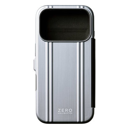 ZERO HALLIBURTON Hybrid Shockproof Flip Case (Matte Silver)