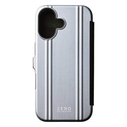 ZERO HALLIBURTON Hybrid Shockproof Flip Case (Matte Silver)