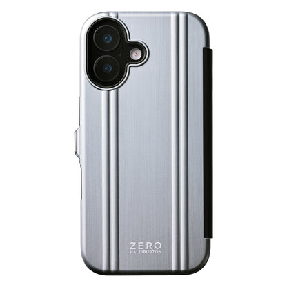 ZERO HALLIBURTON Hybrid Shockproof Flip Case (Matte Silver)