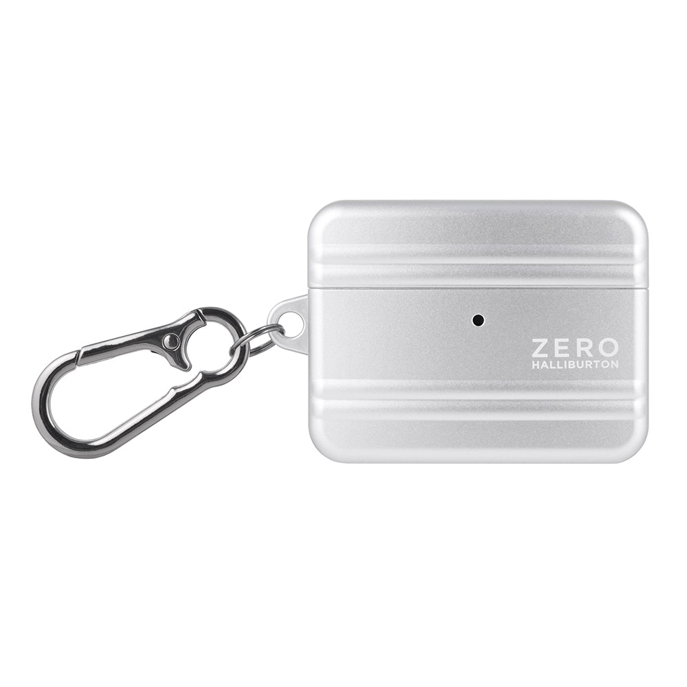 ZERO HALLIBURTON AirPods Pro3 Shockproof Case (Matte Silver)