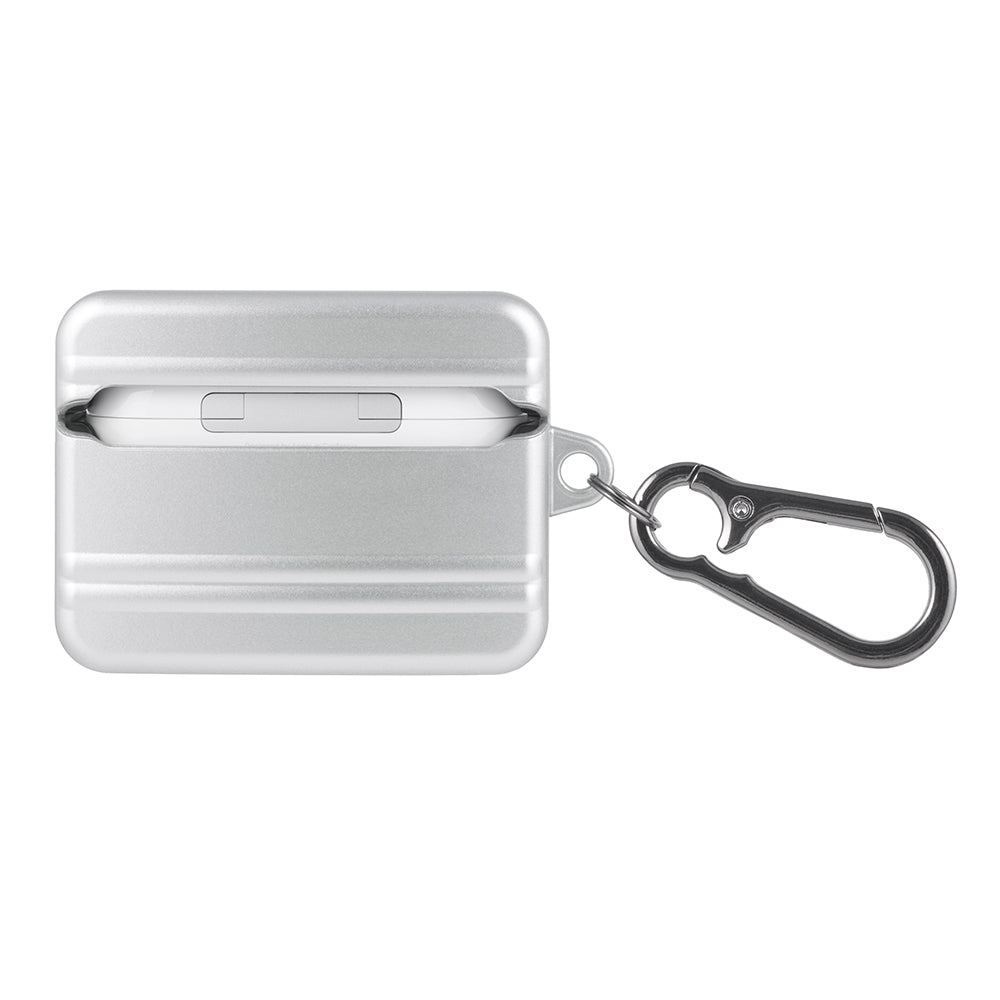 ZERO HALLIBURTON AirPods Pro3 Shockproof Case (Matte Silver)