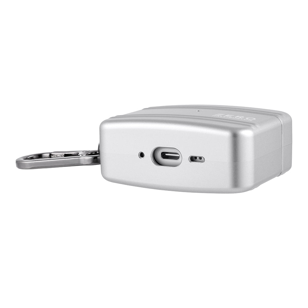 ZERO HALLIBURTON AirPods Pro3 Shockproof Case (Matte Silver)