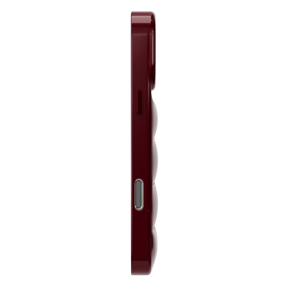 urban sarthsbiacben バーガンディ iPhoneケース THE PUFFER CASE (BURGUNDY) – UNiCASE