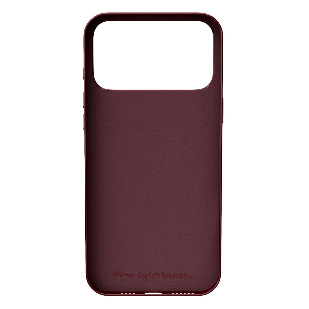 urban sarthsbiacben バーガンディ iPhoneケース THE PUFFER CASE (BURGUNDY) – UNiCASE