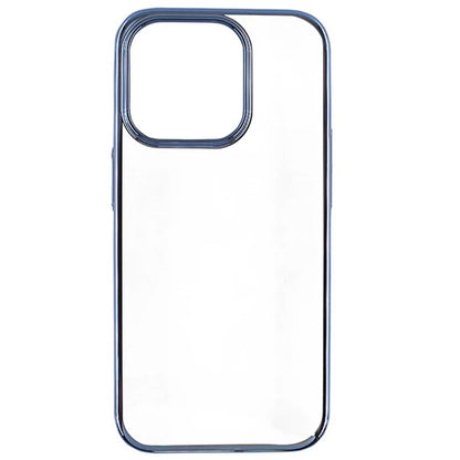 【iPhone15 Pro】サイドメッキケース (ブルー)