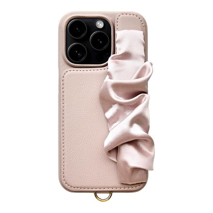 【iPhone15 Pro】Classy Scrunchie Case(pink)