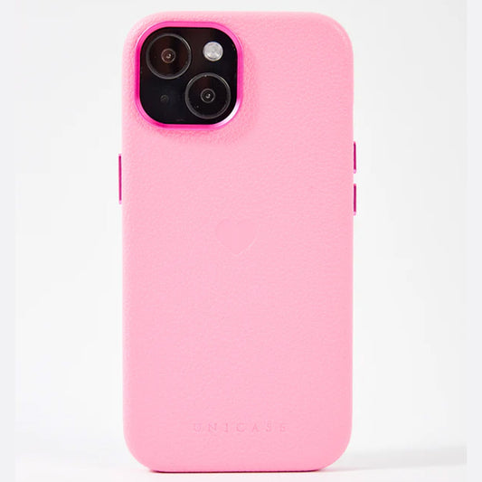 【iPhone15 Pro】Heart Shrink Case (pink)