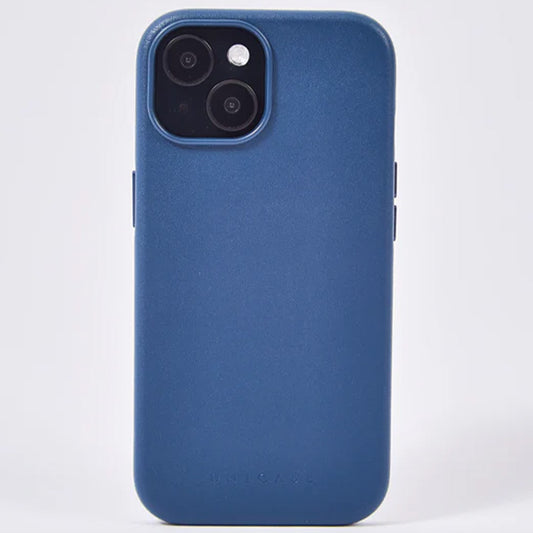 【iPhone15 Pro】Leather Plain Case(blue)