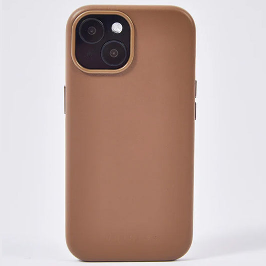 【iPhone15 Pro】Leather Plain Case(brown)