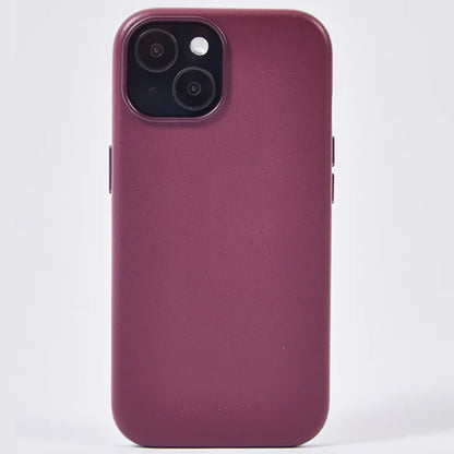 【iPhone15 Pro】Leather Plain Case(purple)