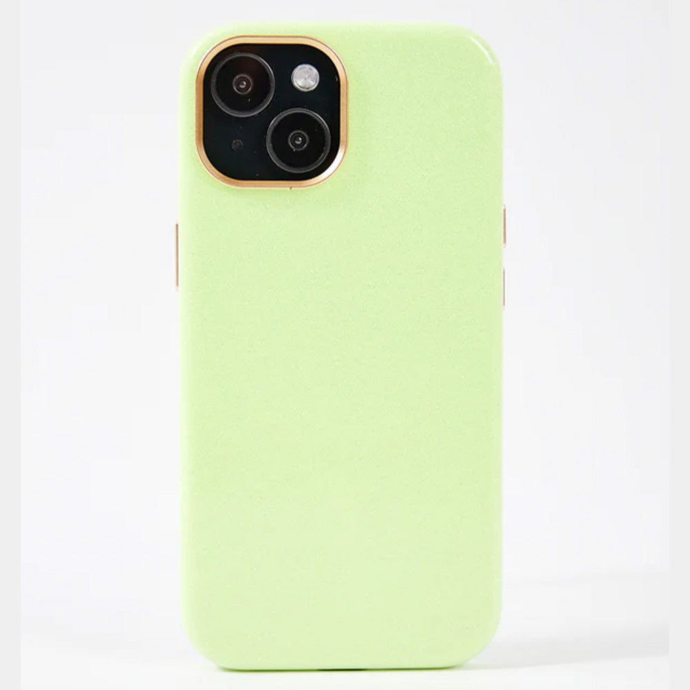 【iPhone15 Pro】Sparkling Case(neon green)