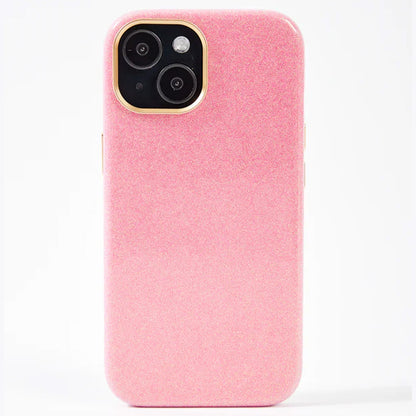 【iPhone15 Pro】Sparkling Case(rose pink)
