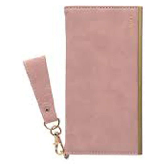 【iPhone15 Pro】salisty スエードスタイル ダイアリーケース (ミスティピンク)