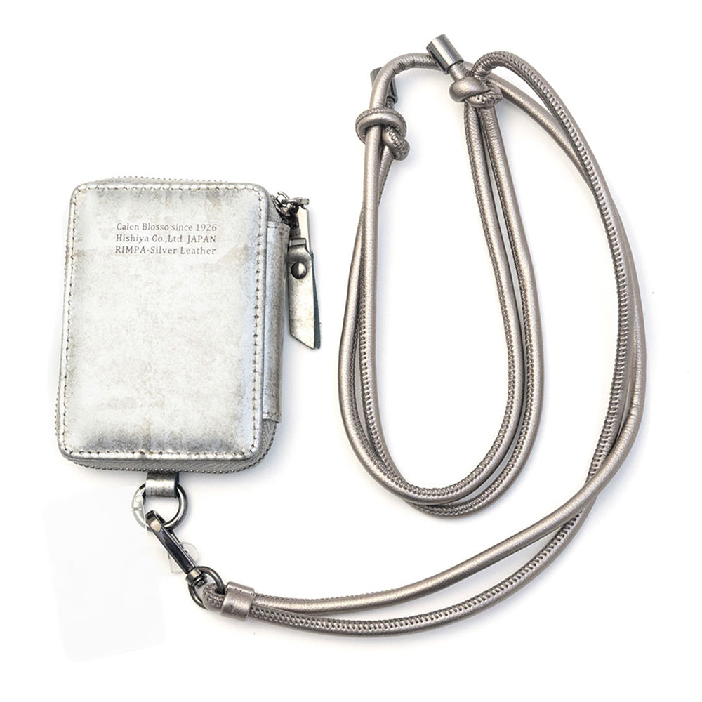 Rimpa Mag Coin Case with Shoulder Strap(いぶし銀)