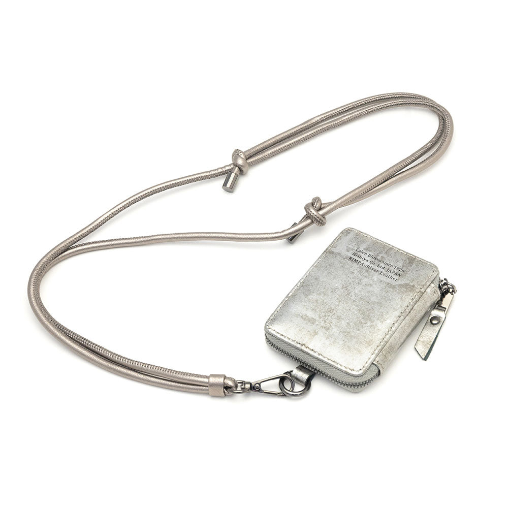 Rimpa Mag Coin Case with Shoulder Strap(いぶし銀)