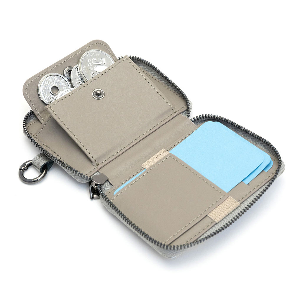 Rimpa Mag Coin Case with Shoulder Strap(いぶし銀)
