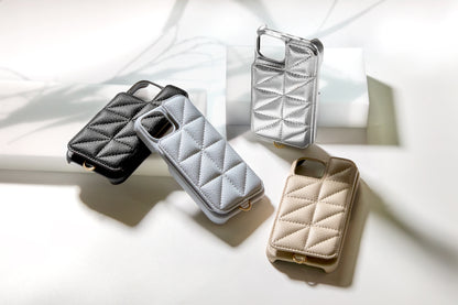 Triangle Puffy Case (pale blue)