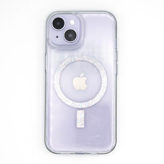 Glitter mag clear case