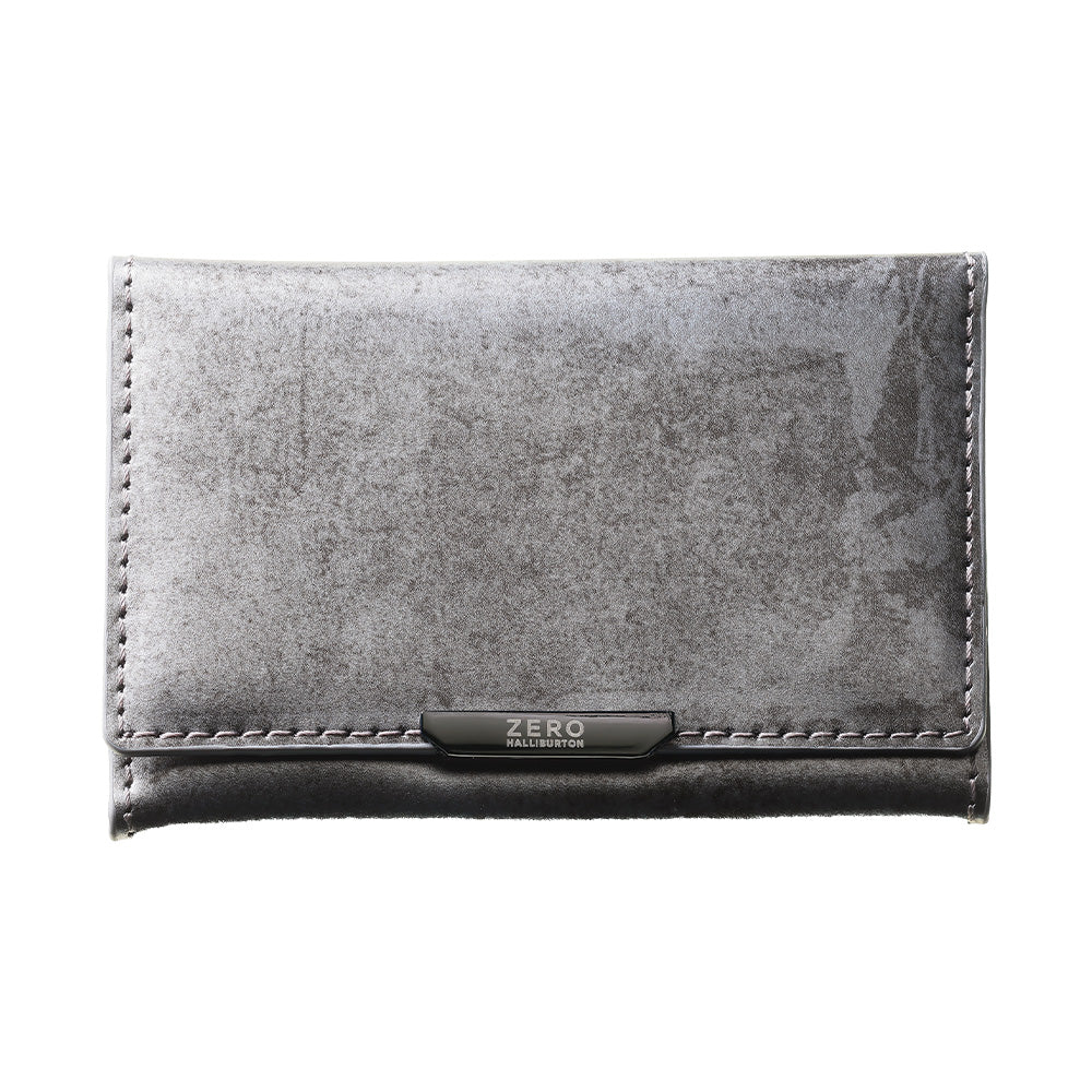 Leather Mag Card Case (Silver)