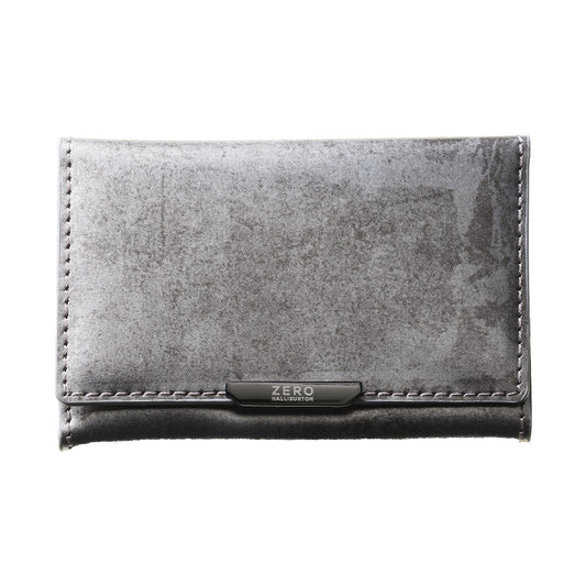 Leather Mag Card Case (Silver)