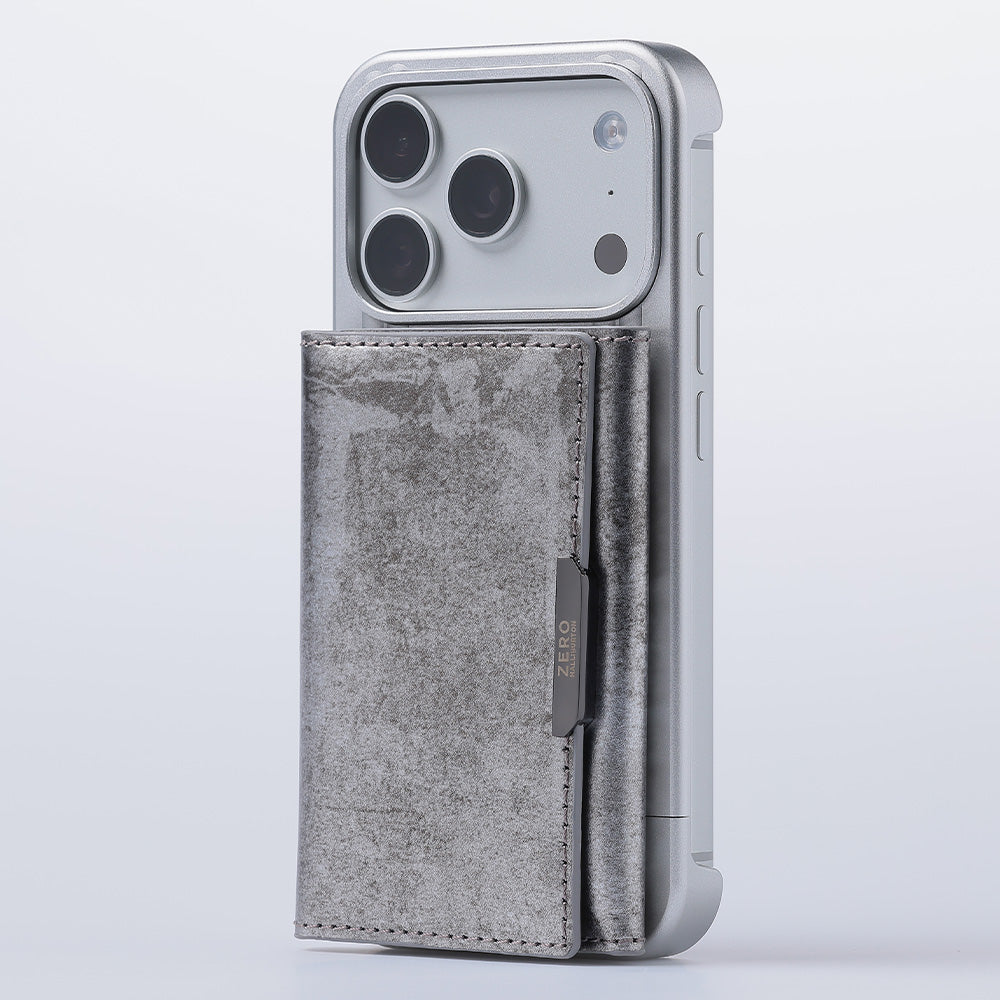 Leather Mag Card Case (Silver) – UNiCASE