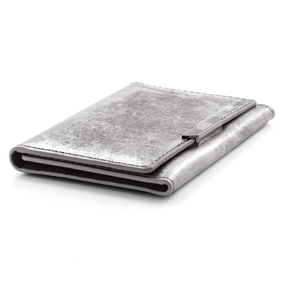 Leather Mag Card Case (Silver)