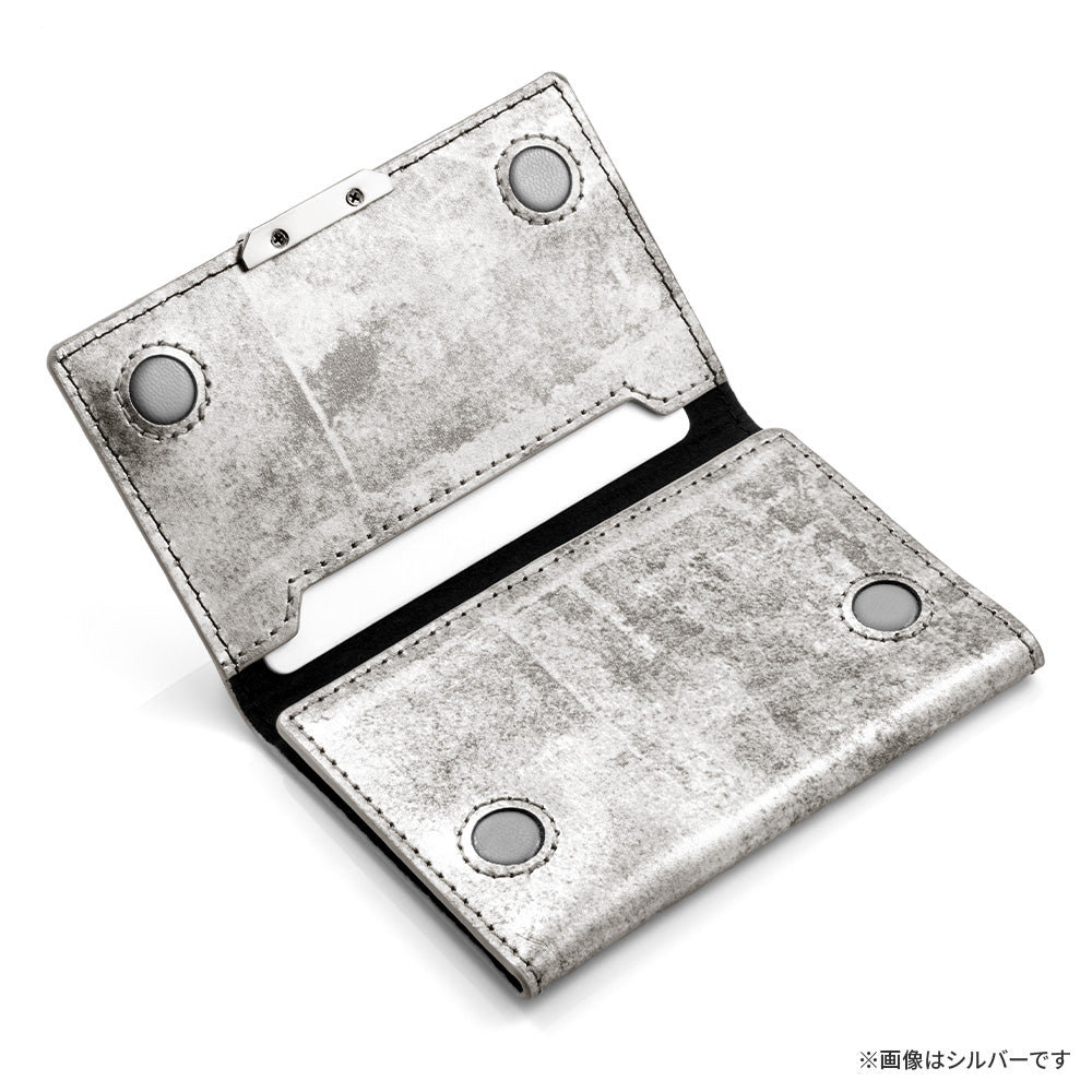 Leather Mag Card Case (Black)