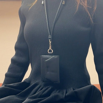 Mag Shoulder Card Wallet (black)