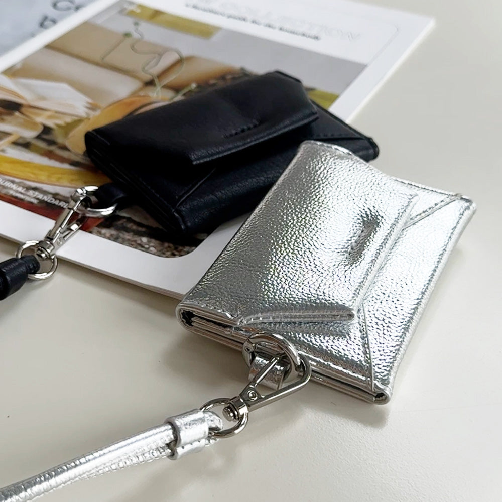 Mag Shoulder Card Wallet (silver)