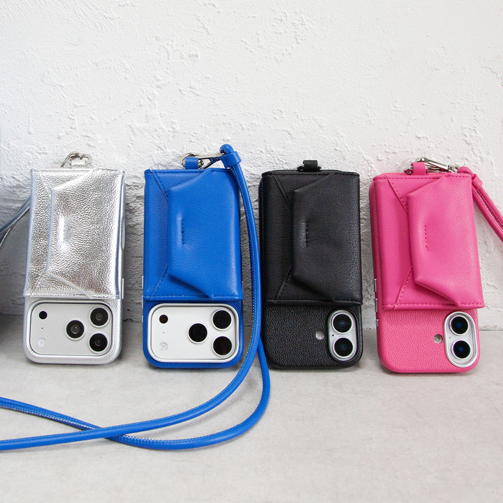 Mag Shoulder Card Wallet (pink2)