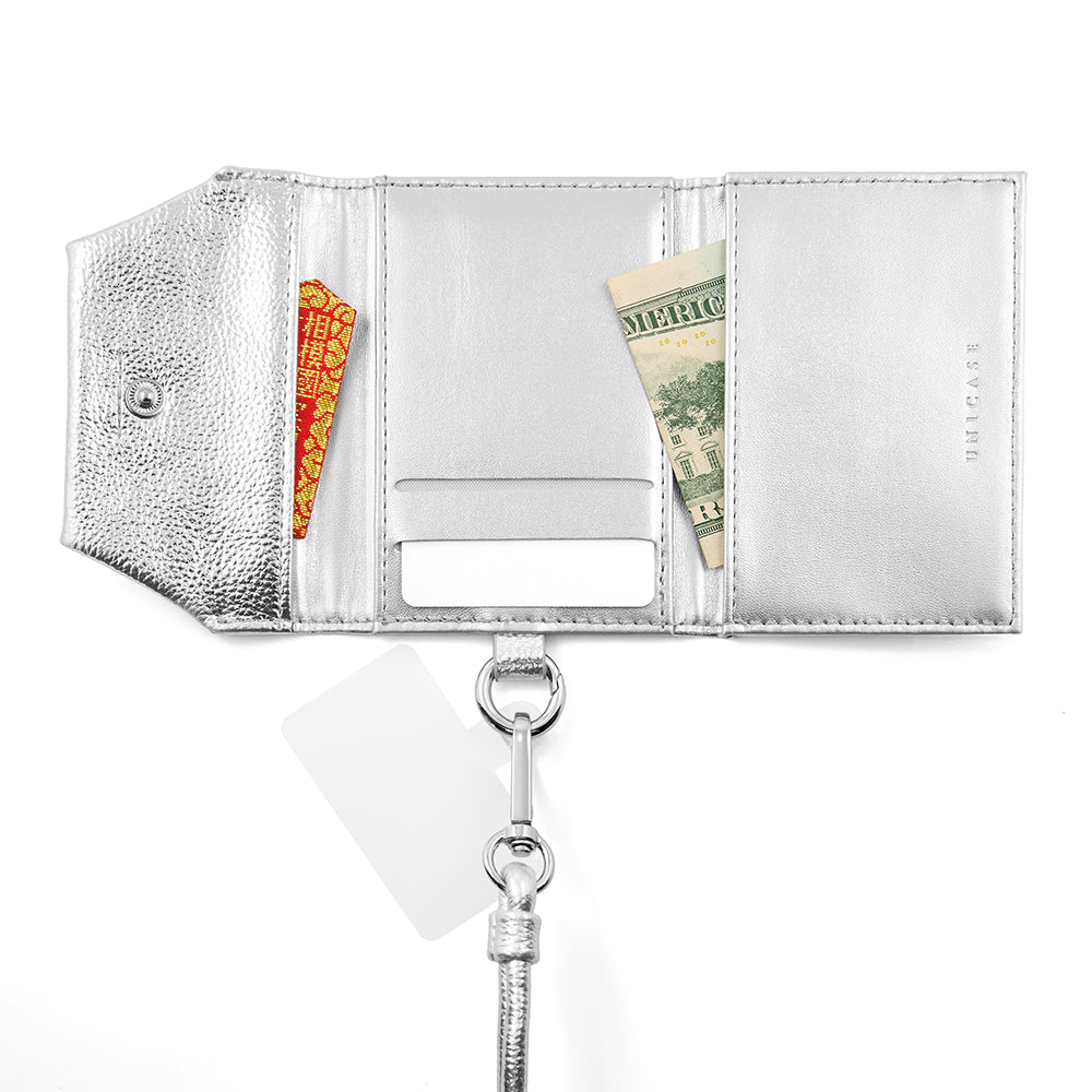 Mag Shoulder Card Wallet (pink)