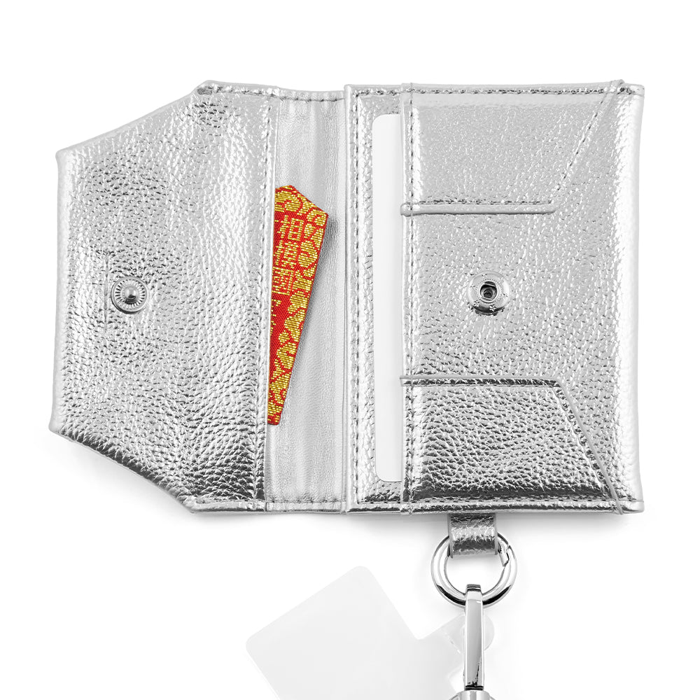 Mag Shoulder Card Wallet (pink)