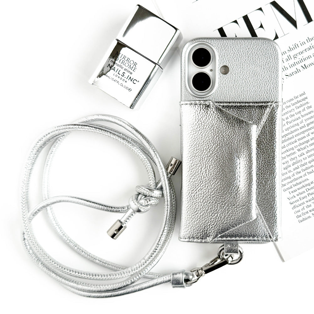 Mag Shoulder Card Wallet (silver)
