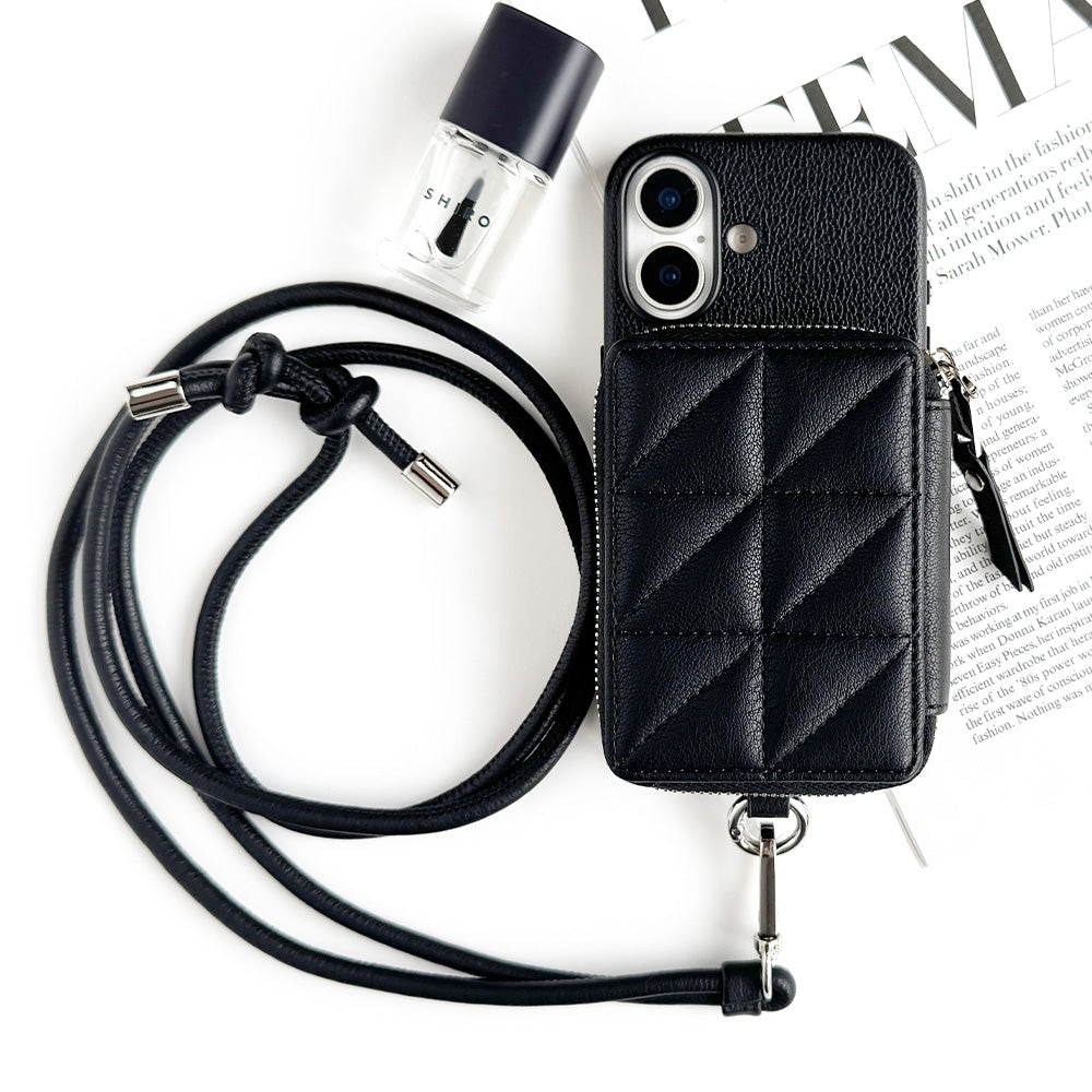 Mag Shoulder Mini Wallet (black)